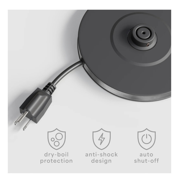 Ophanie 1500W Fast Boiling Electric Kettle, 1.7 Liter - Picture 5 of 8